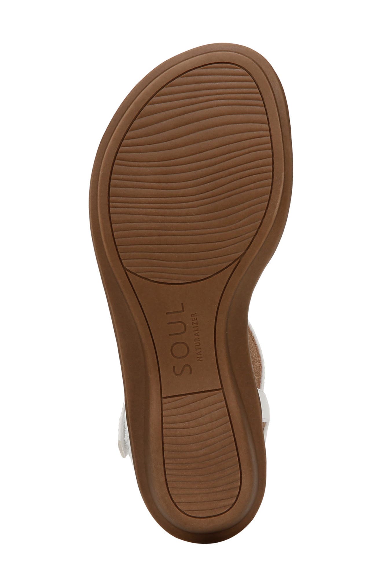 SOUL NATURALIZER Solo Ankle Strap Sandal - Wide Width Available, Alternate, color, Smooth White Faux Leather