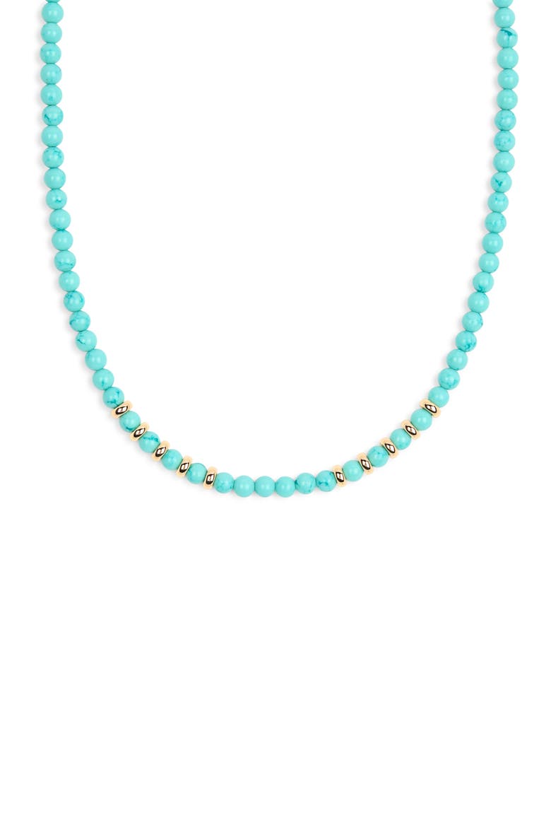 Turquoise Bead Choker Necklace, Main, color, TURQUOISE