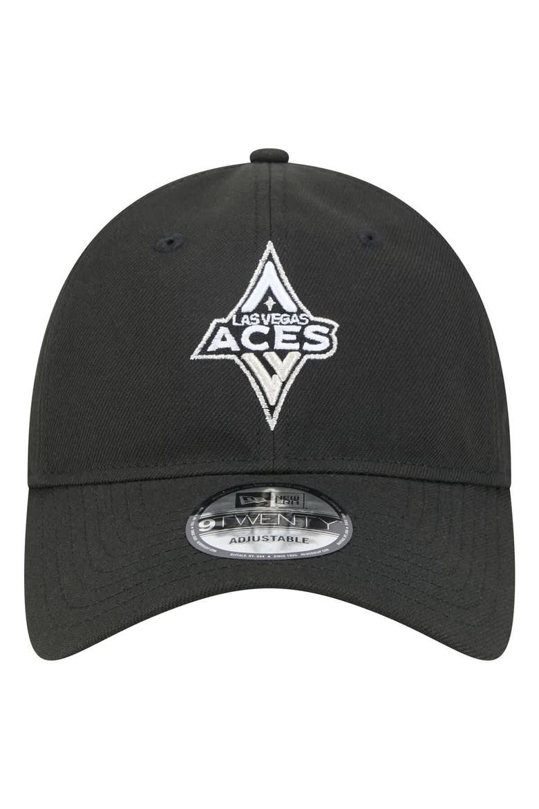 Unisex New Era Black Las Vegas Aces Core Logo 9TWENTY Adjustable Hat, Alternate, color, Black