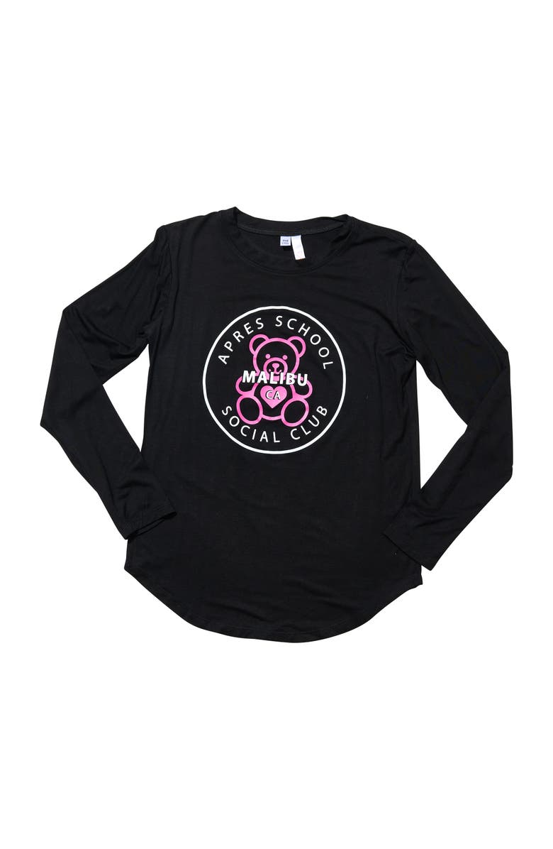 Malibu Sugar Tunic top with APRES screen - Big Kid, Alternate, color, Black