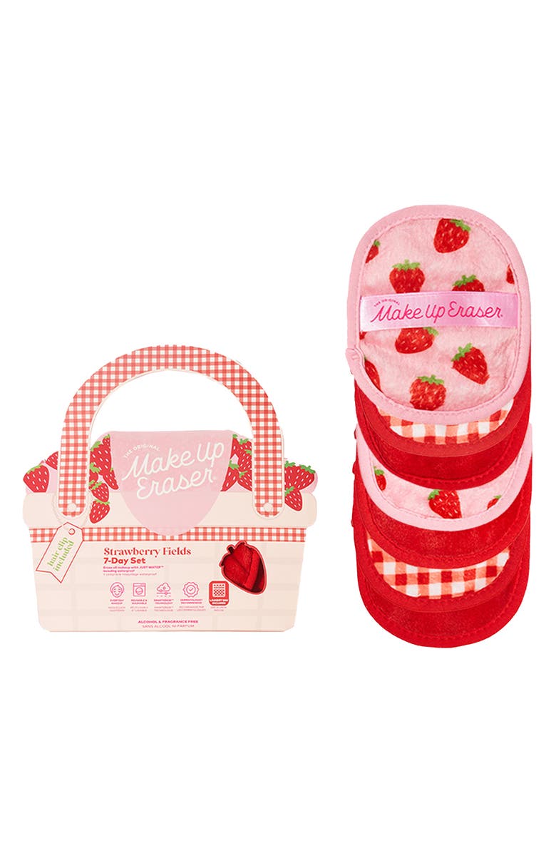 The Original MakeUp Eraser Strawberry Fields 7-Day Reusable MakeUp Eraser Set, Main, color, Multi