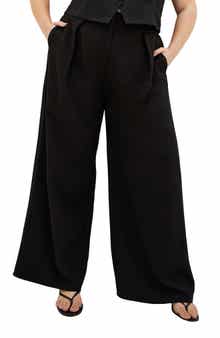 Dee Front Pleat Wide Leg Pants