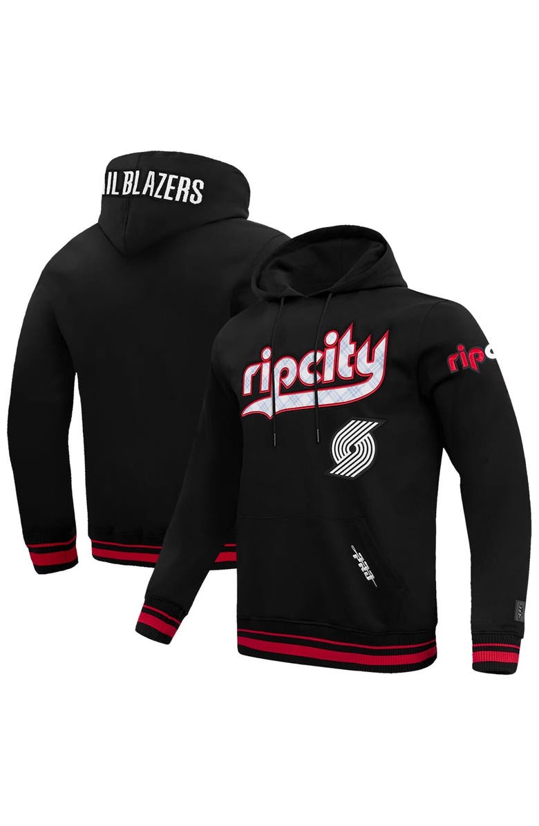 PRO STANDARD Men's Pro Standard Black Portland Trail Blazers 2024/25 City Edition Pullover Hoodie, Alternate, color, 