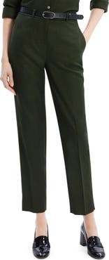 Theory Sleek Flannel High Waist Taper Pants