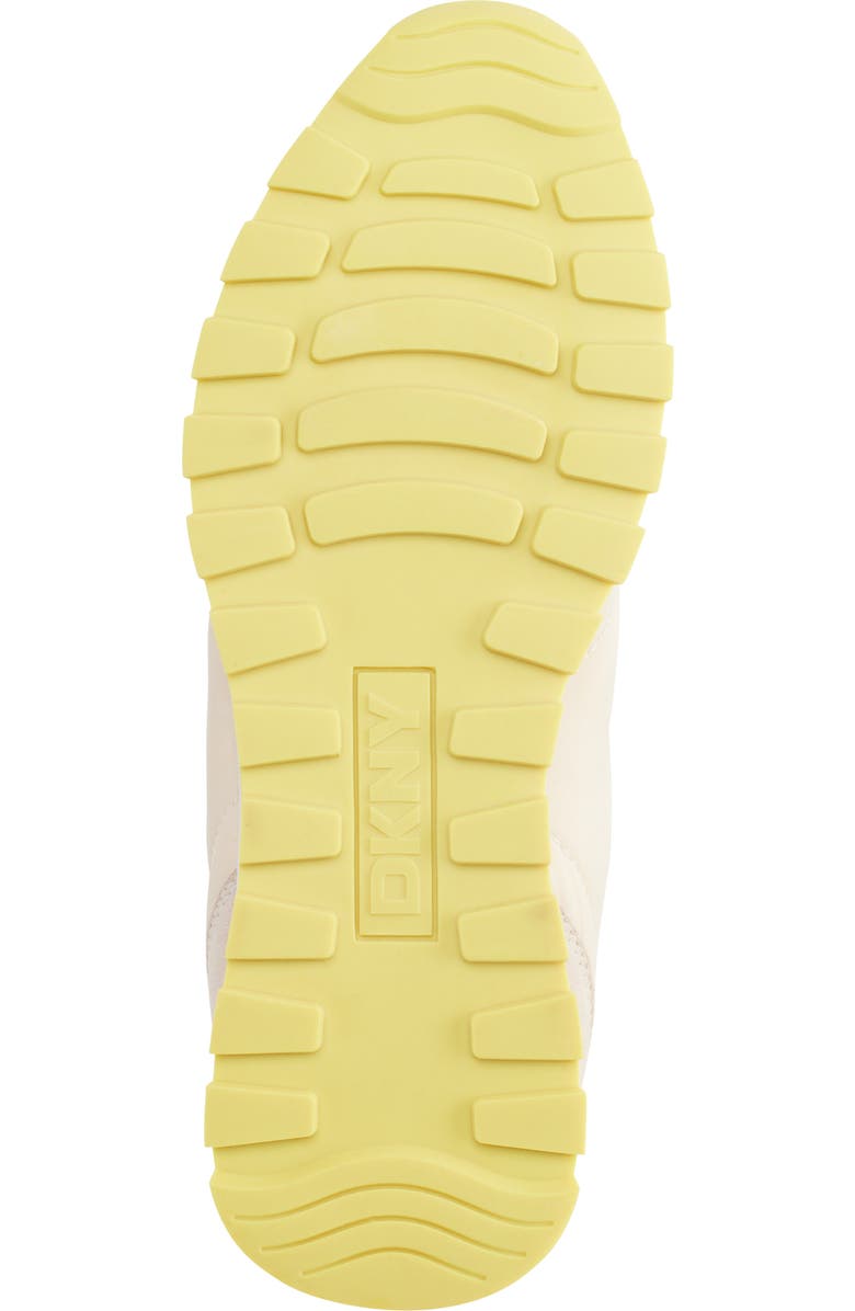 DKNY Forsythe Sneaker, Alternate, color, Bone/ Fluorescent Yellow