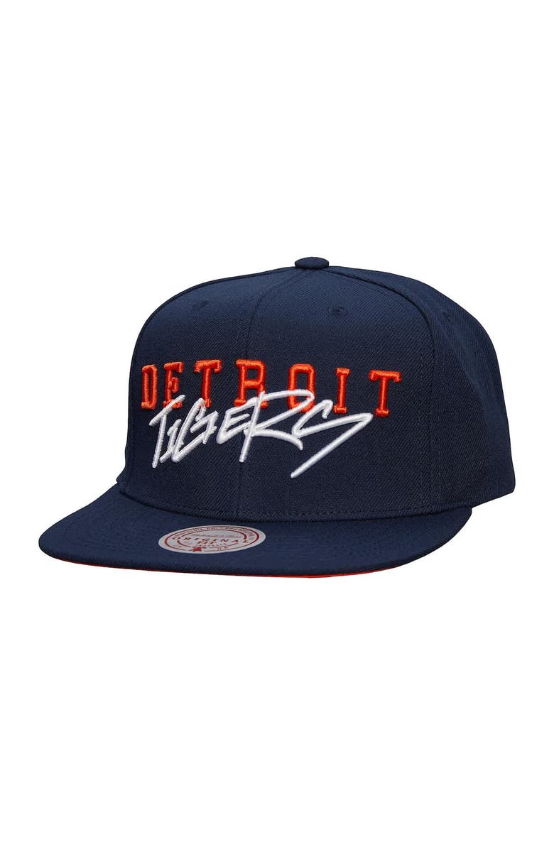 Mitchell & Ness Men's Mitchell & Ness Navy Detroit Tigers Team Tagged Snapback Hat, Main, color, Navy