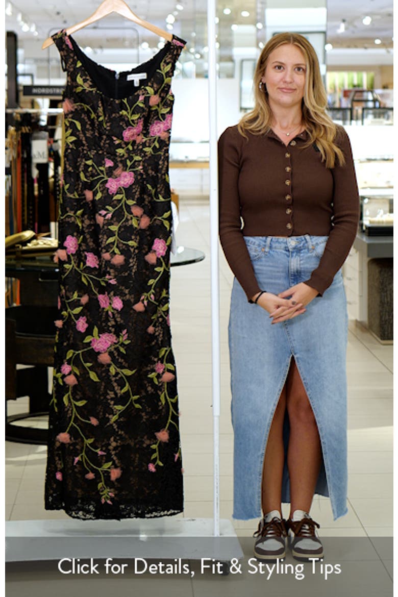 Josie Floral Appliqué Sleeveless Dress video