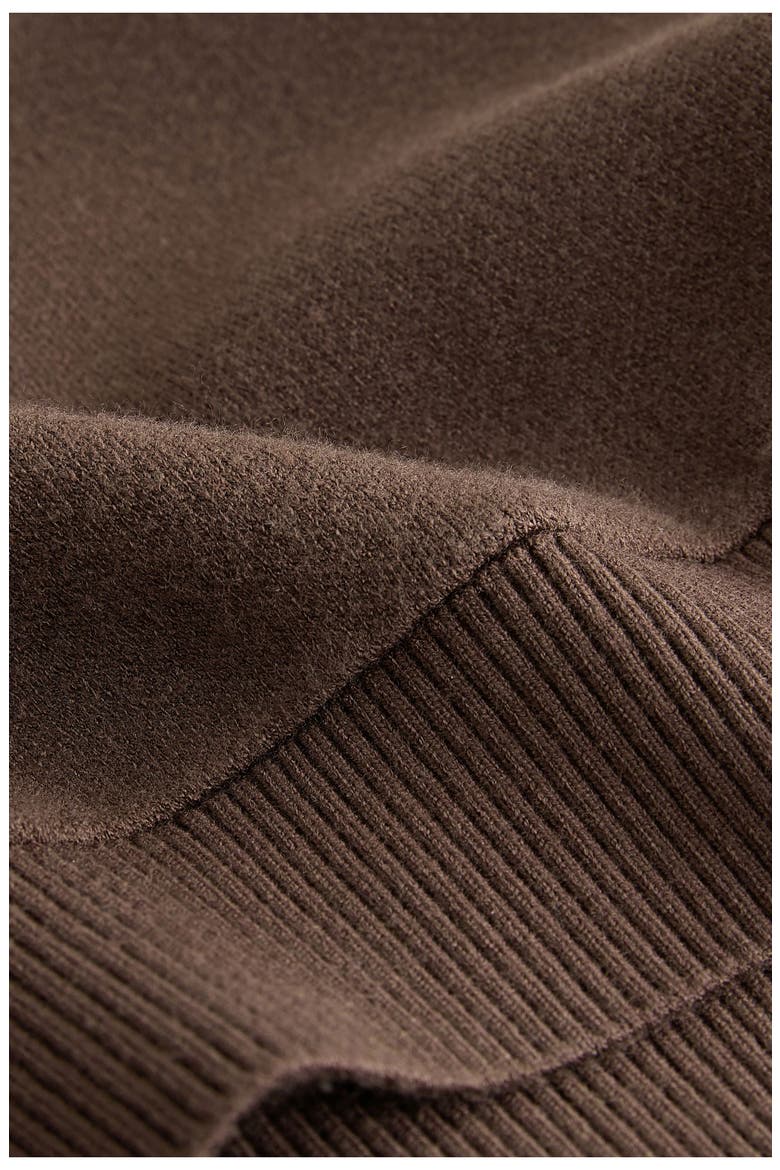 Knit Hoodie, Alternate, color, CHOCOLATE BROWN