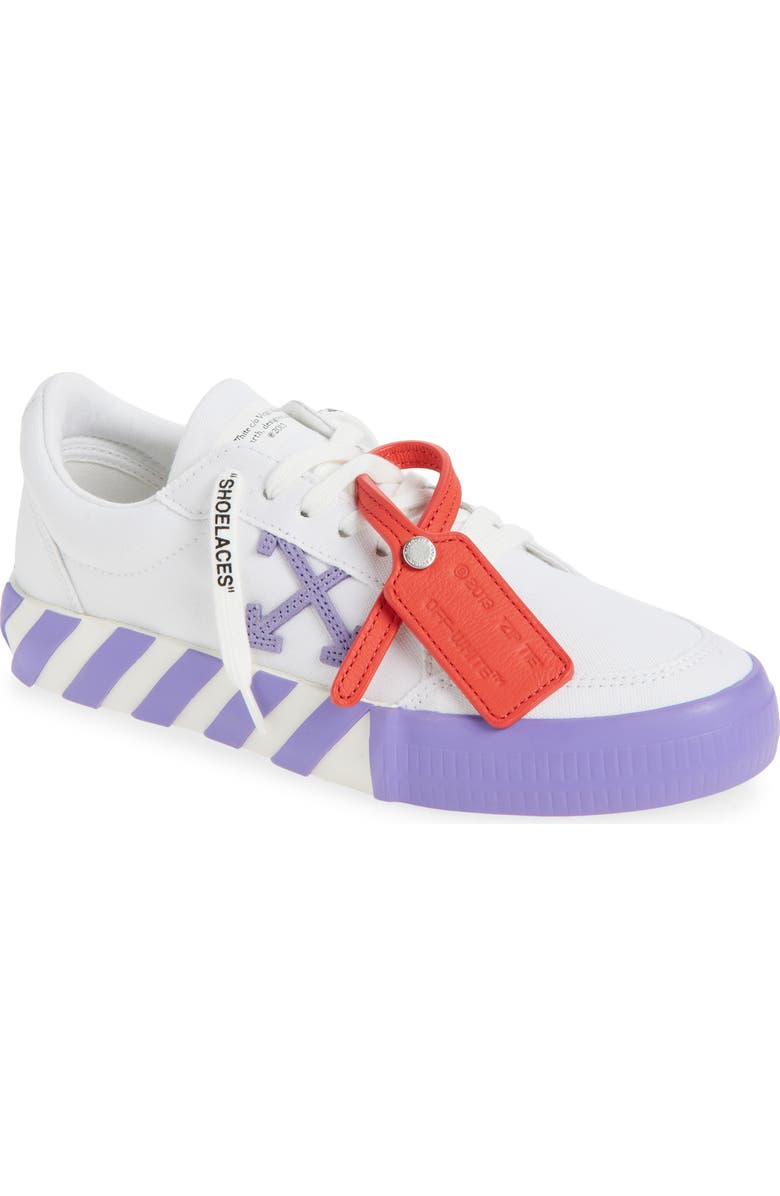 Off-White Low Vulcanized Canvas Sneaker, Main, color,