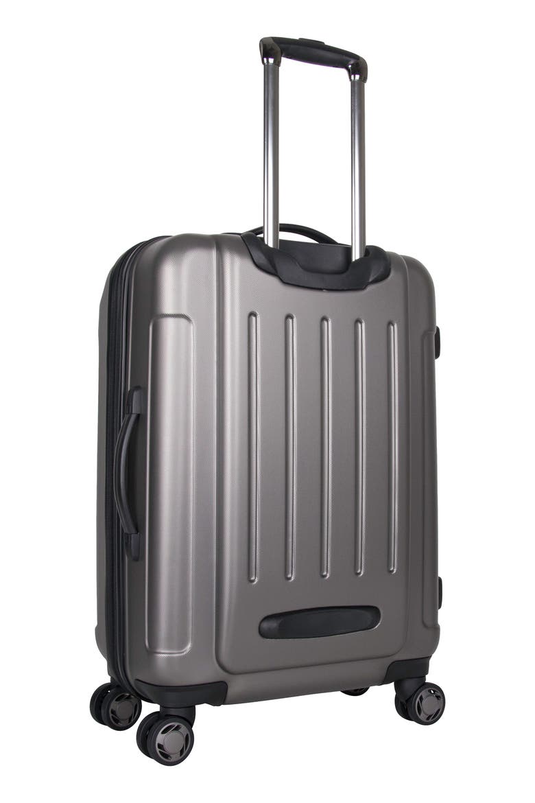 Renegade Lightweight Hardside Expandable Spinner Luggage, Alternate, color, SILVER