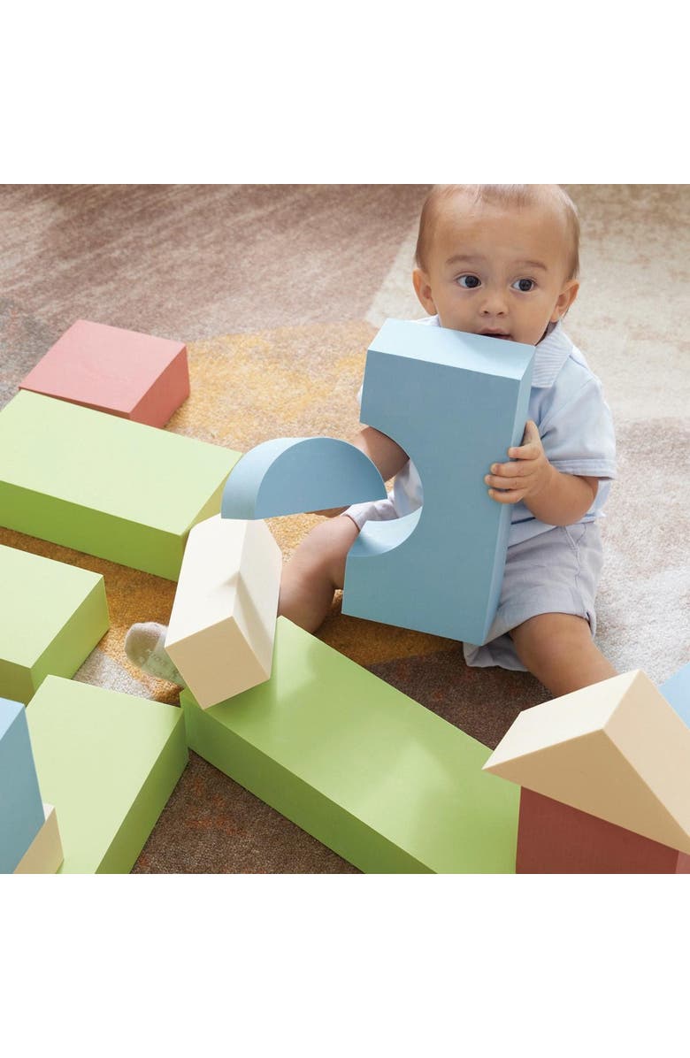 Kaplan Early Learning Company Jumbo Foam Colored Blocks - 36 Pieces, Alternate, color, Multicolored