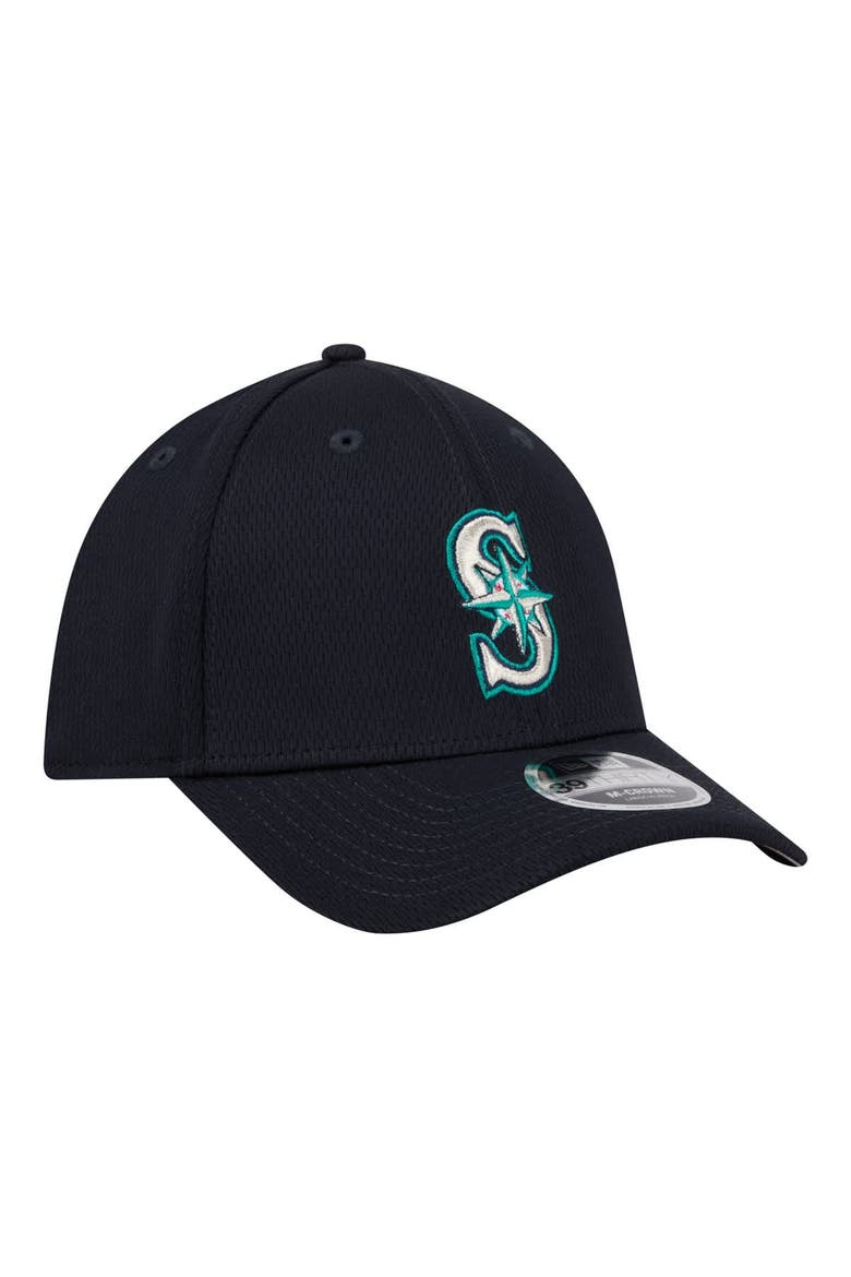 Men's New Era Navy Seattle Mariners Dash 39THIRTY Flex Hat, Alternate, color, Navy