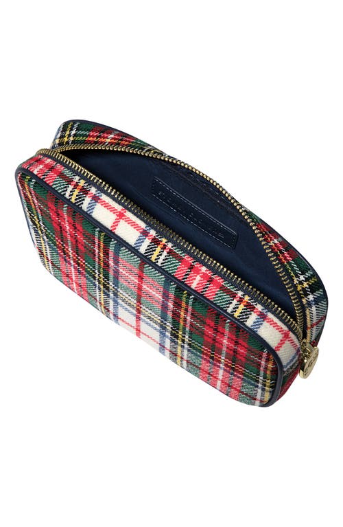 Stoney Clover Lane Small Plaid Pouch In Red Plaid