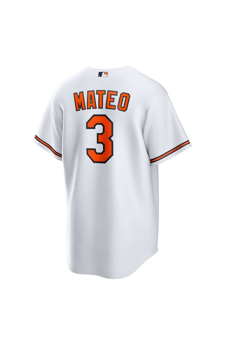 Nike Men's Nike Jorge Mateo White Baltimore Orioles Replica Player Jersey, Alternate, color, 