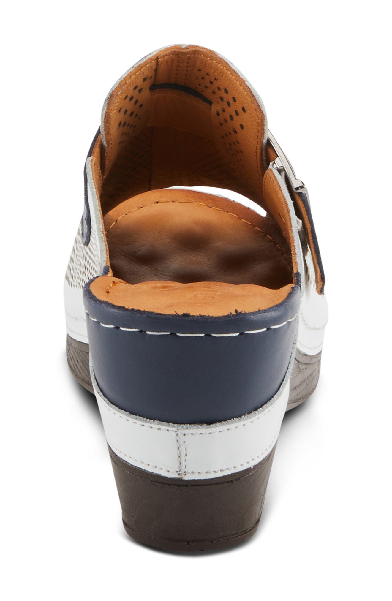 Spring Step Momelle Wedge Sandal, Alternate, color, White Multi