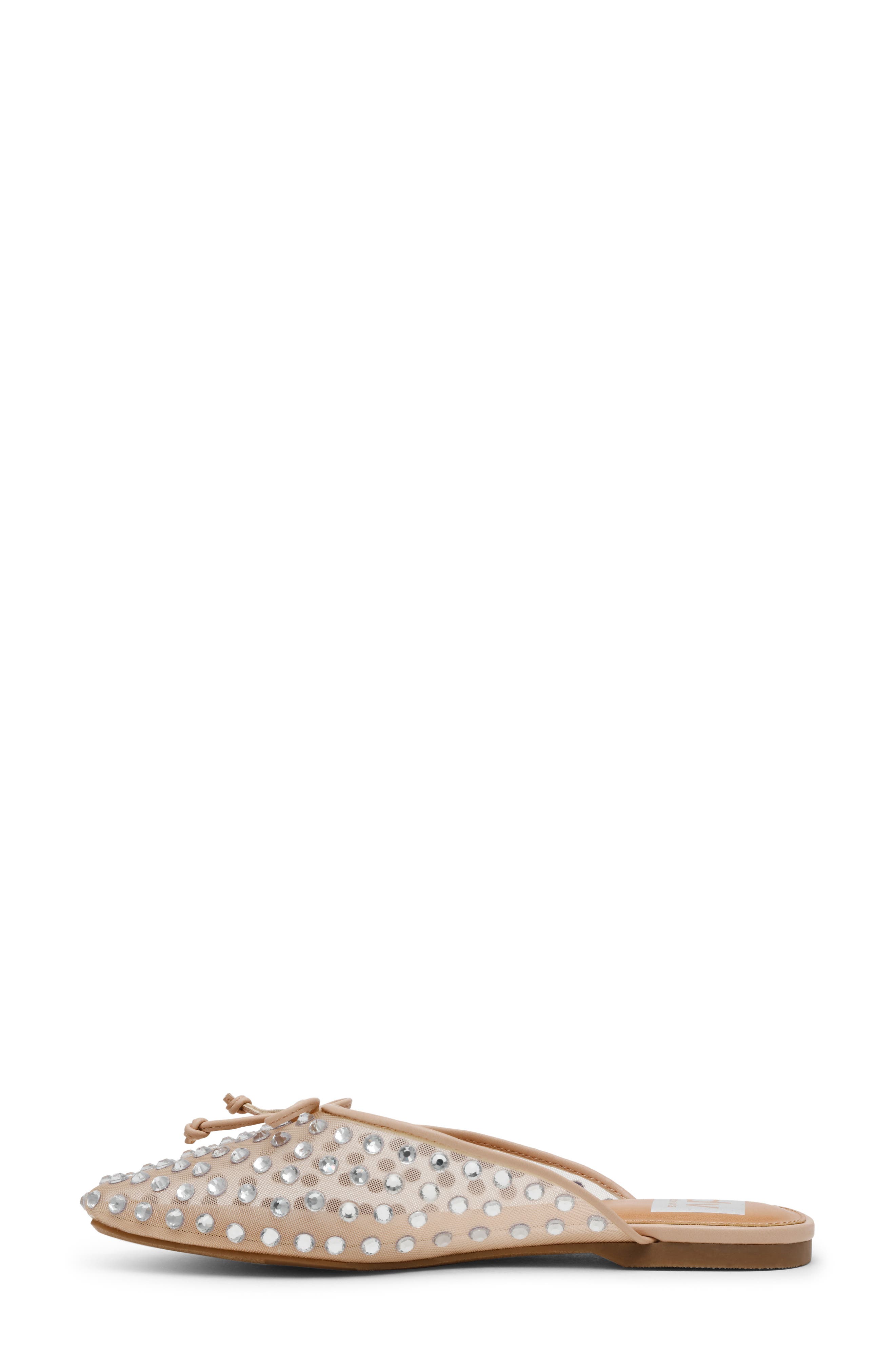 DV by Dolce Vita Misti Rhinestone Mesh Mule, Alternate, color, Nude Mesh