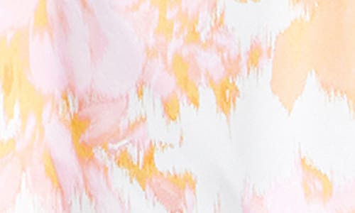 City Chic Sunset Belted Top In Multi