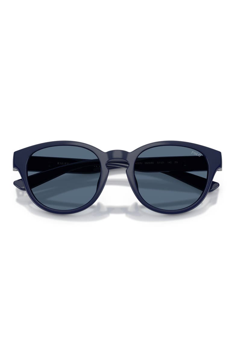 51mm Phantos Sunglasses, Alternate, color, SHINY NAVY BLUE / DARK BLUE