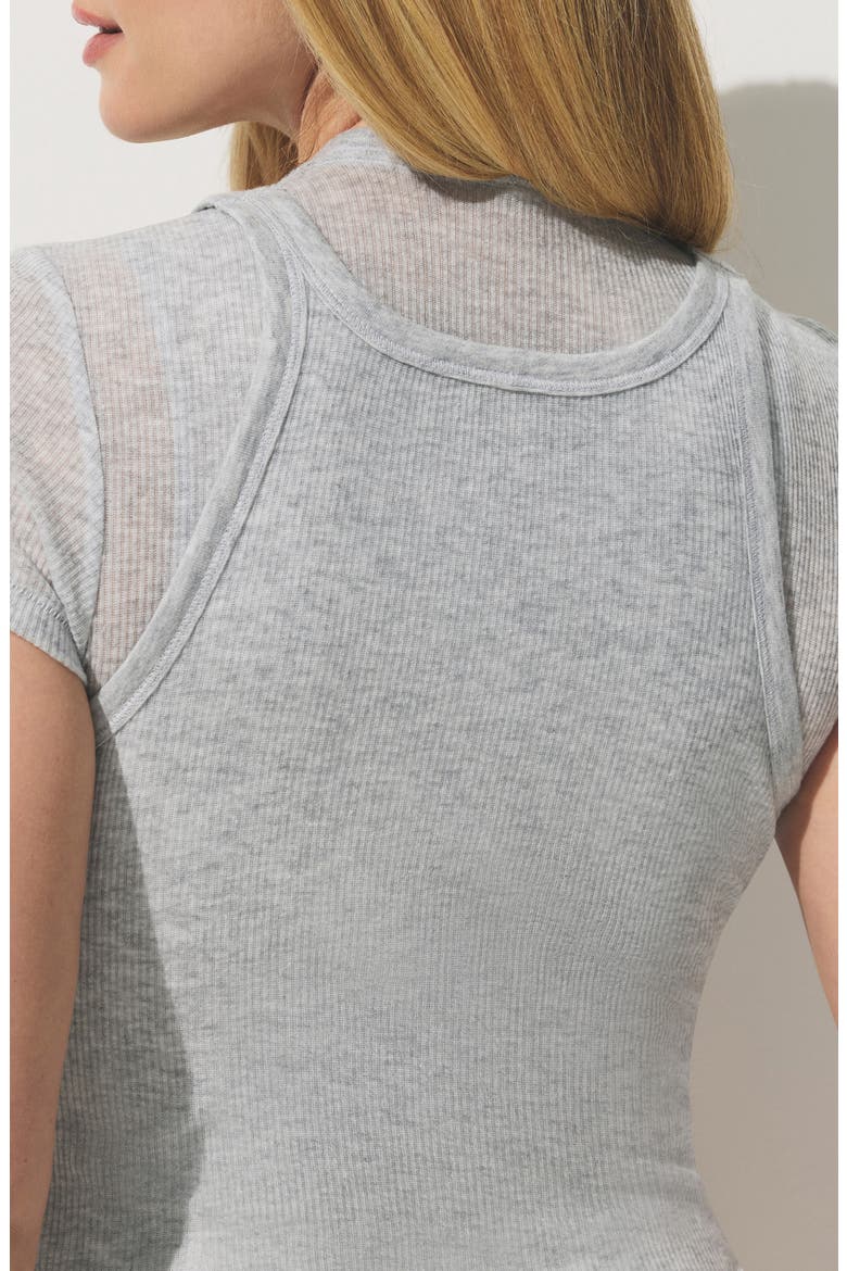 Sheer Rib Tank, Alternate, color, LIGHT HEATHER GREY