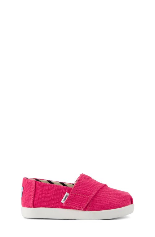 Toms Kids' Alpargata Sneaker In Bright Pink