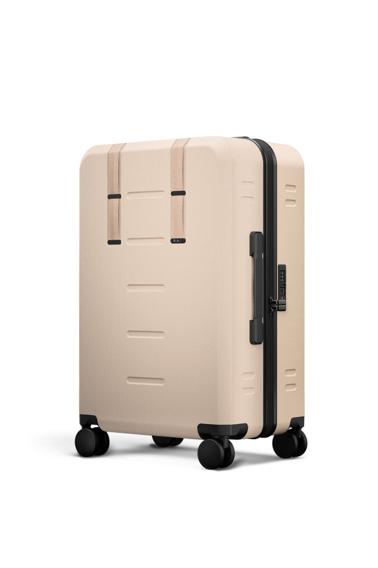 Ramverk Compact Hard-Shell 24 Inch Checked Luggage Spinner with Zipper, Main, color, Fogbow Beige
