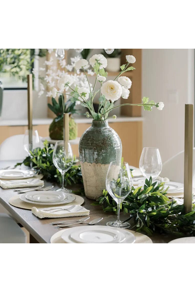 9' Artificial Olive Leaf Garland, Alternate, color, Green foliage