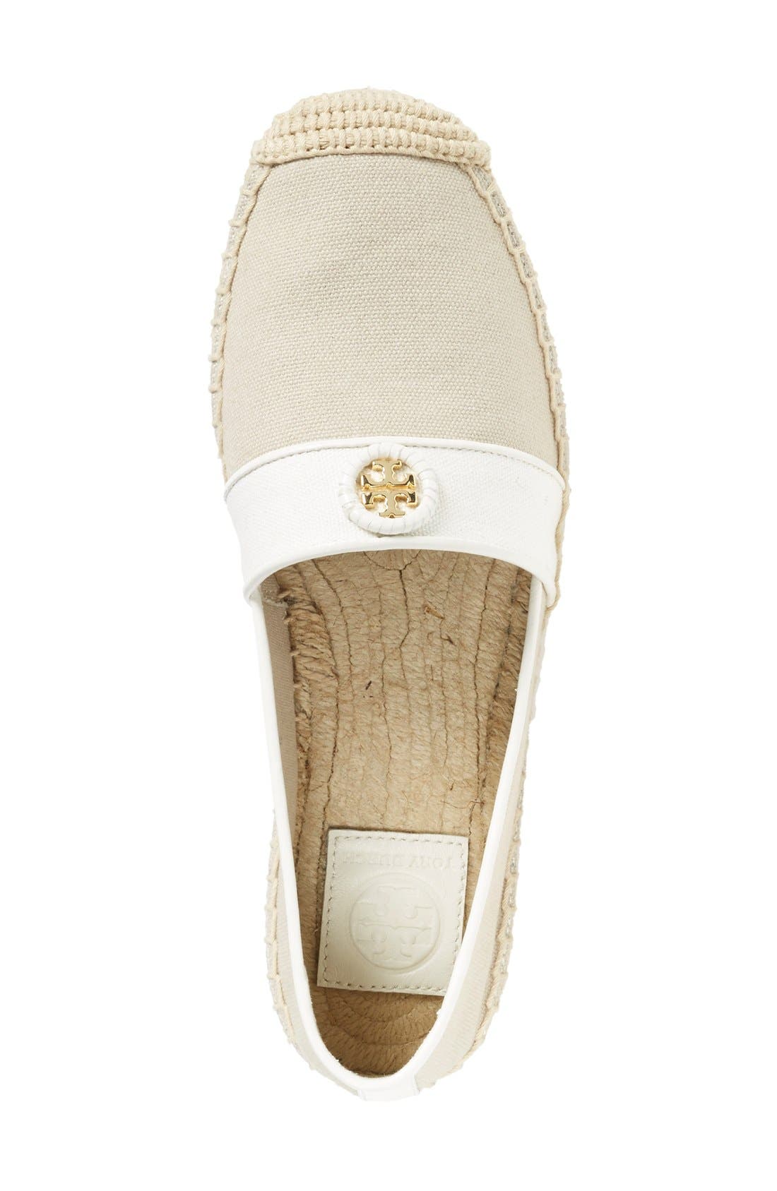 'Lacey' Espadrille Flat (Nordstrom Exclusive), Alternate, color, KHAKI/ IVORY