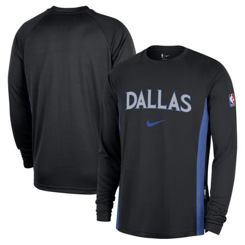 Men's Nike  Black Dallas Mavericks 2025/26 City Edition Authentic Pregame Dri-FIT Long Sleeve Shooting T-Shirt