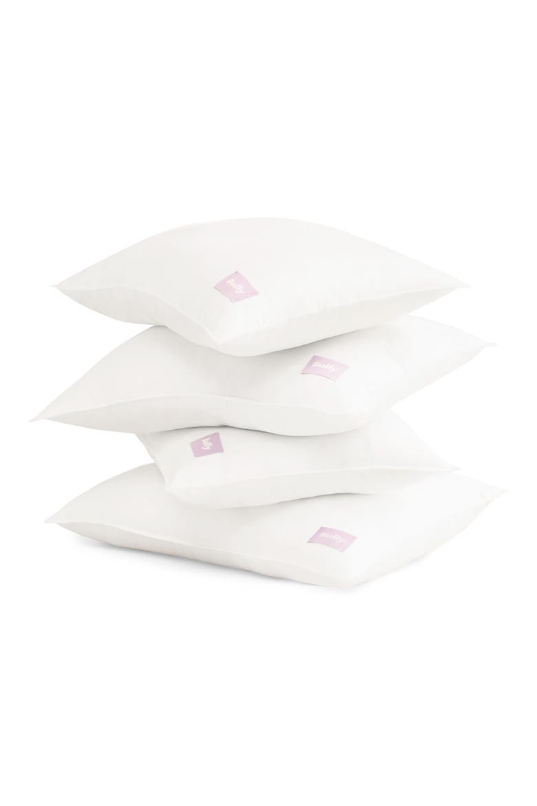 Set of 2 Cloud Pillows, Alternate, color, WHITE
