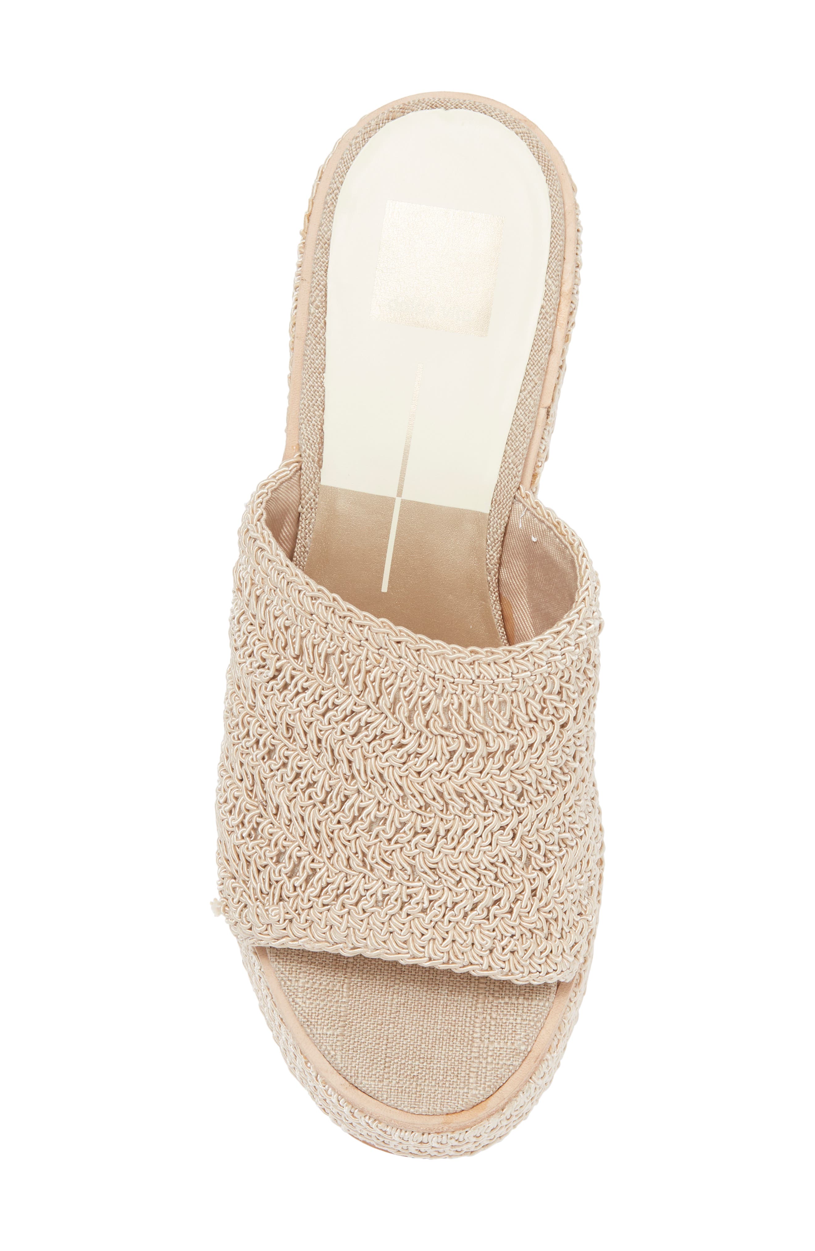 Dolce Vita Ladin Platform Slide Sandal, Alternate, color, Dove Woven