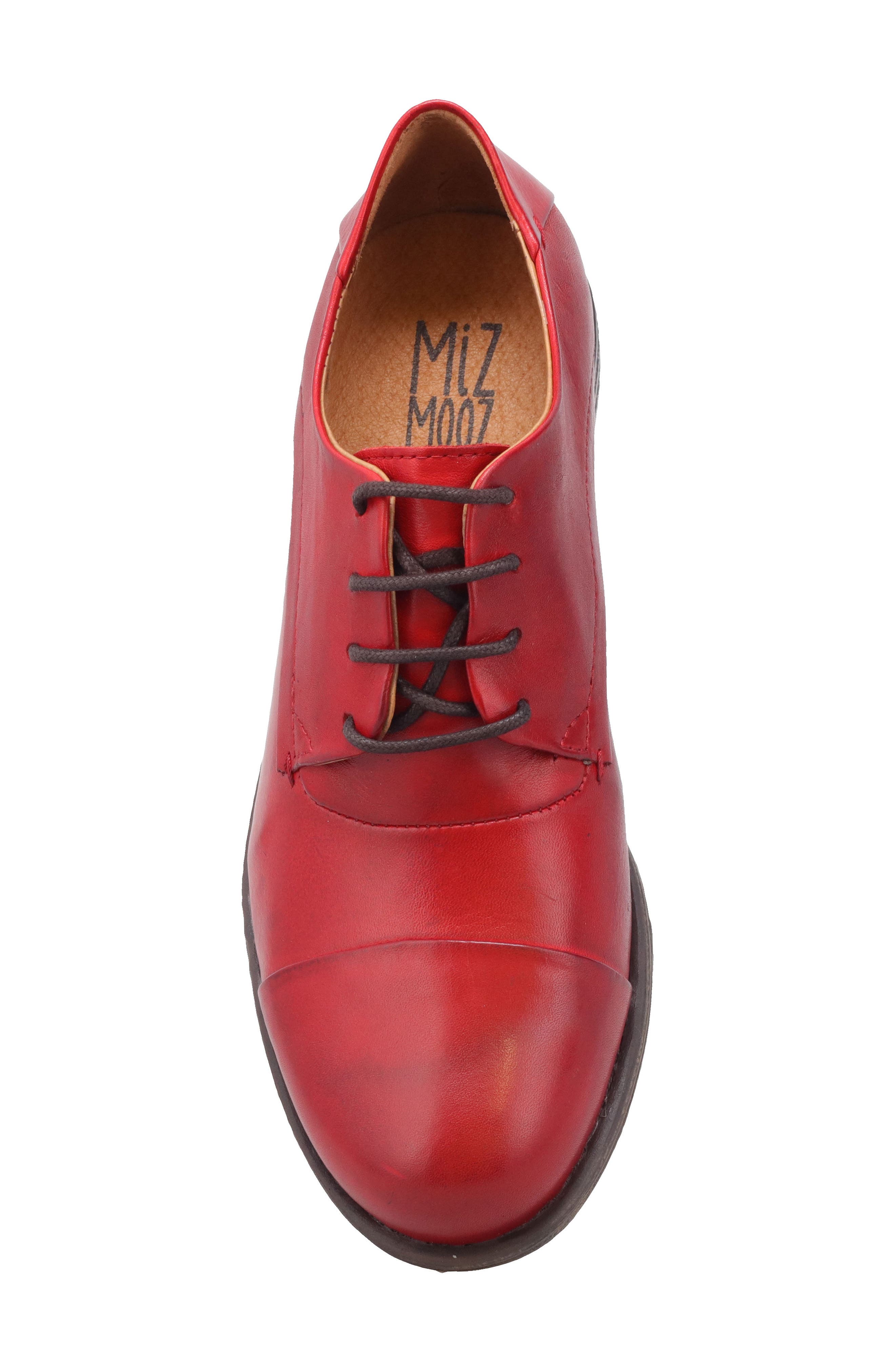 Letty Oxford Flat, Alternate, color, RED