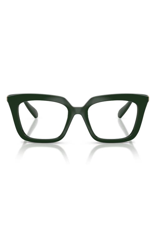 Swarovski 51mm Square Optical Glasses In Green