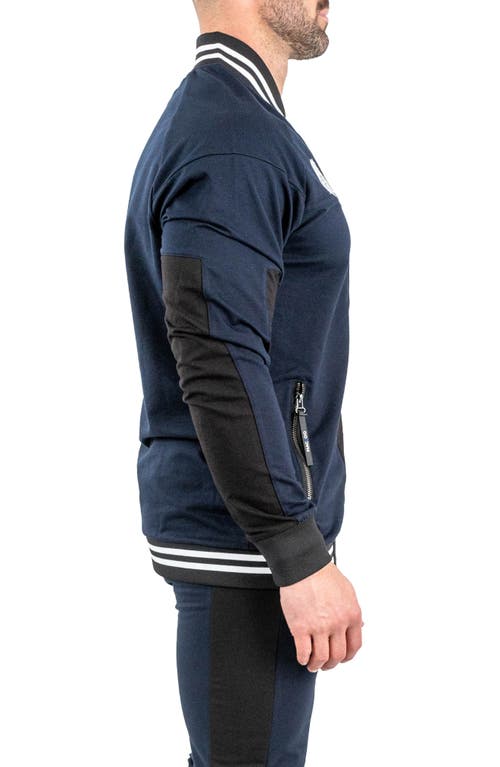 Maceoo Midnight Motion Jacket In Blue