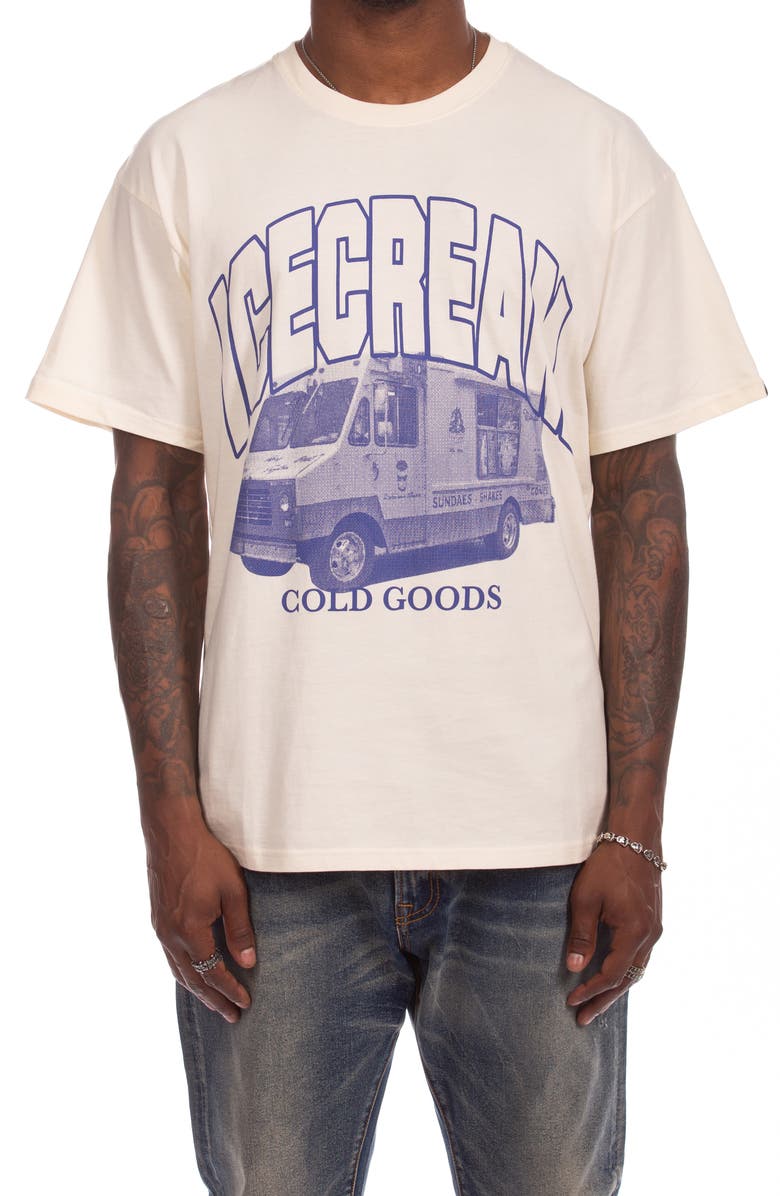 ICECREAM Ride Cotton Graphic T-Shirt, Main, color, White