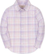 Hope & Henry Kids' Linen Long Sleeve Button Down Shirt