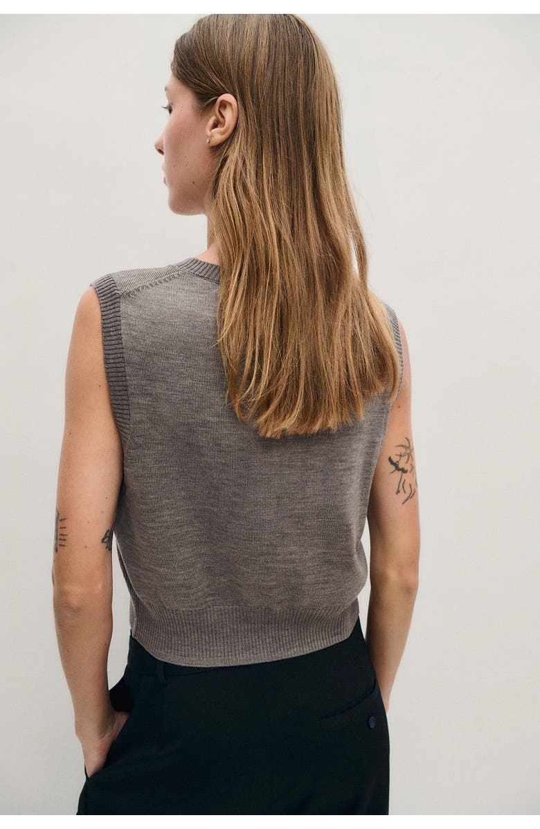 SILK LAUNDRY Wool V-Neck Sweater Vest, Alternate, color,