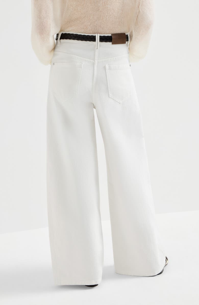 Brunello Cucinelli Wide trousers, Alternate, color, White