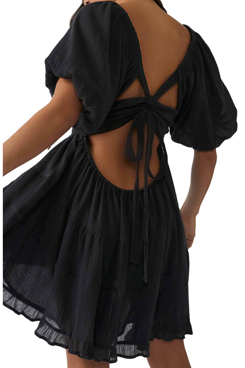 Perfect Day A-Line Minidress, Alternate, color, WASHED BLACK