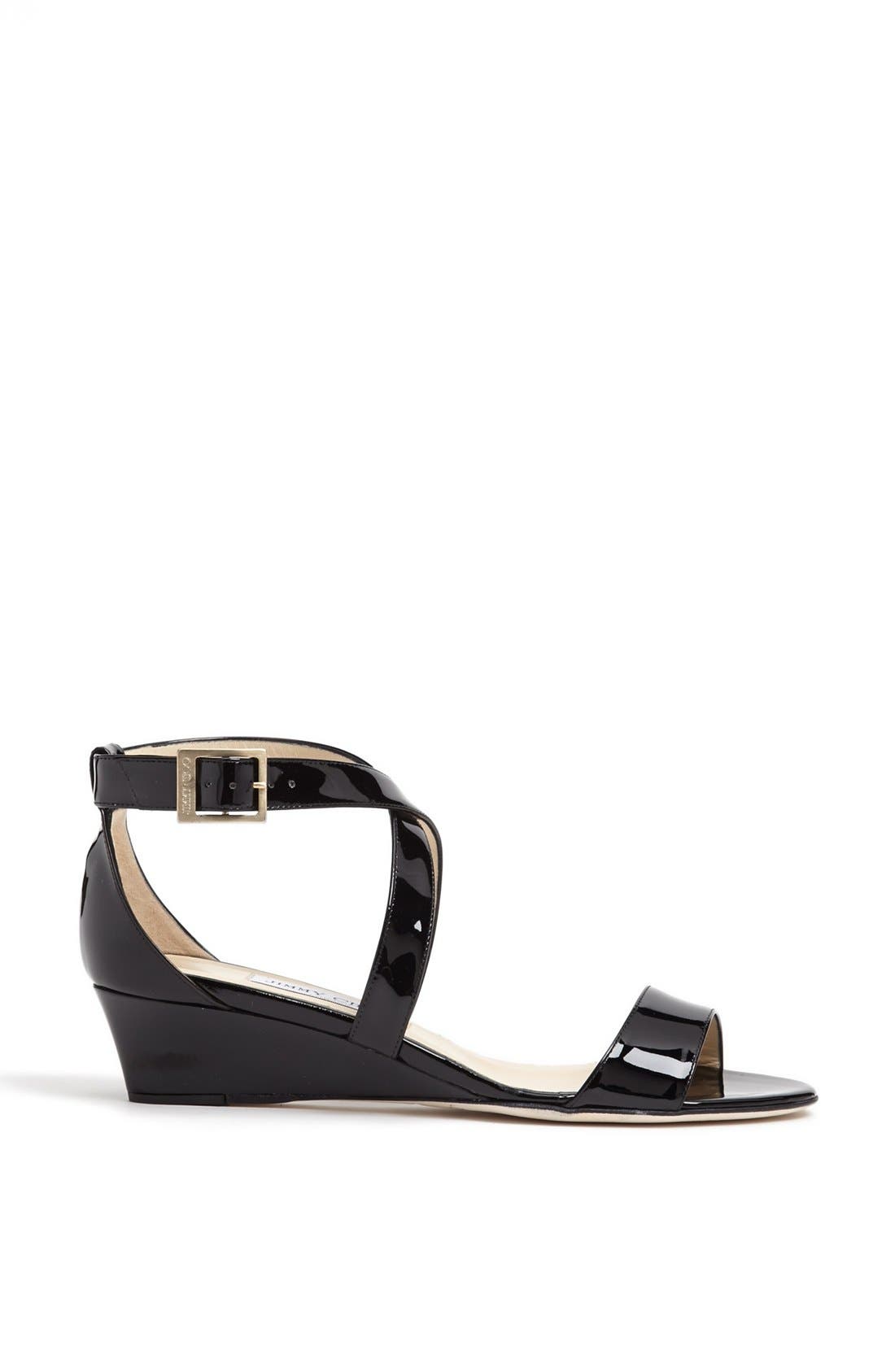 Jimmy Choo 'Chiara' Strap Wedge Sandal, Alternate, color, 