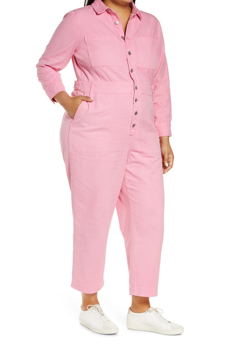 Madewell Garment Dyed Relaxed Coverall Jumpsuit, Alternate, color,