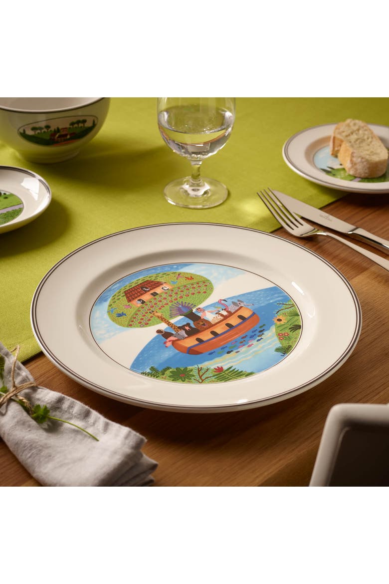 Design Naif Dinner Plate #2 Noah's Ark, Alternate, color, None