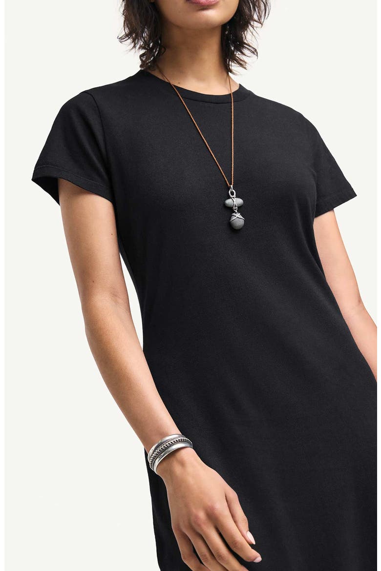 Coast Cotton T-Shirt Maxi Dress, Alternate, color, BLACK