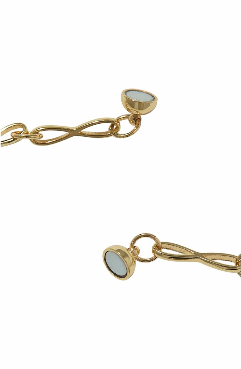 WeWoreWhat Hammered Plate Necklace, Alternate, color, Gold