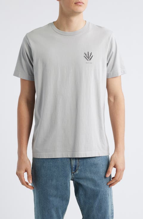 Dagger Embroidered Cotton Graphic T-Shirt