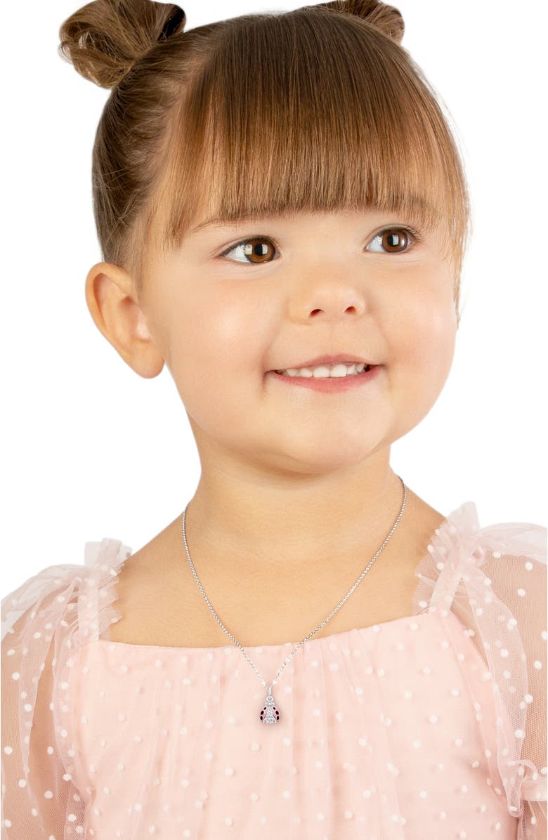 Tiny Blessings Sterling Silver Love Bug 12-14" Necklace, Alternate, color, Sterling Silver