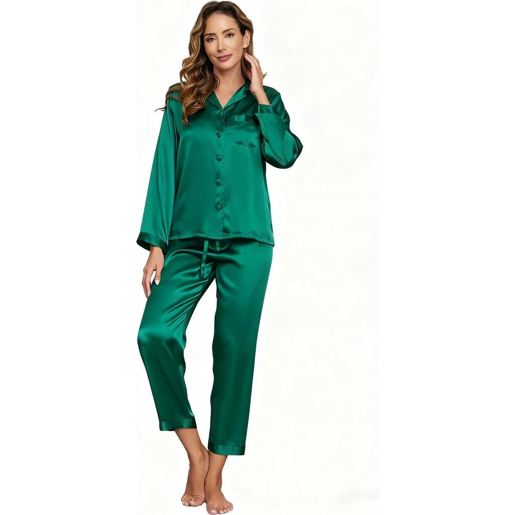 Silksilky Pajamas In Green