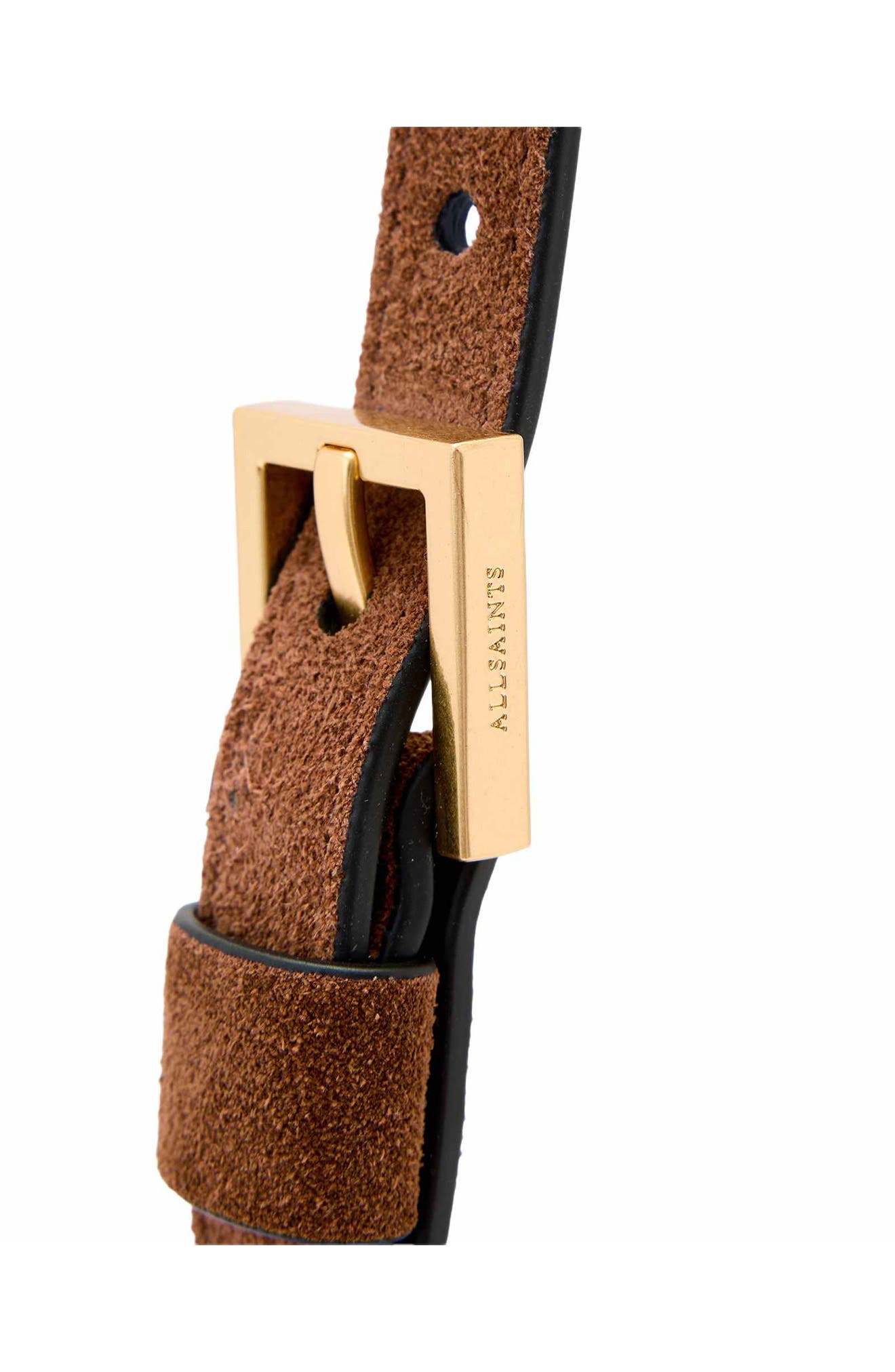 Женские сумки AllSaints Mini Ursa Suede Crossbody — фото 7