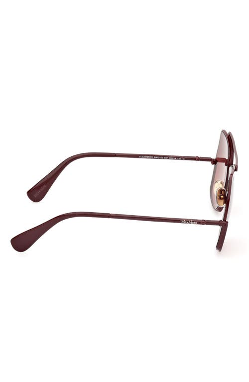 MAX MARA MAX MARA ELSA PETITE 58MM GRADIENT PILOT SUNGLASSES 