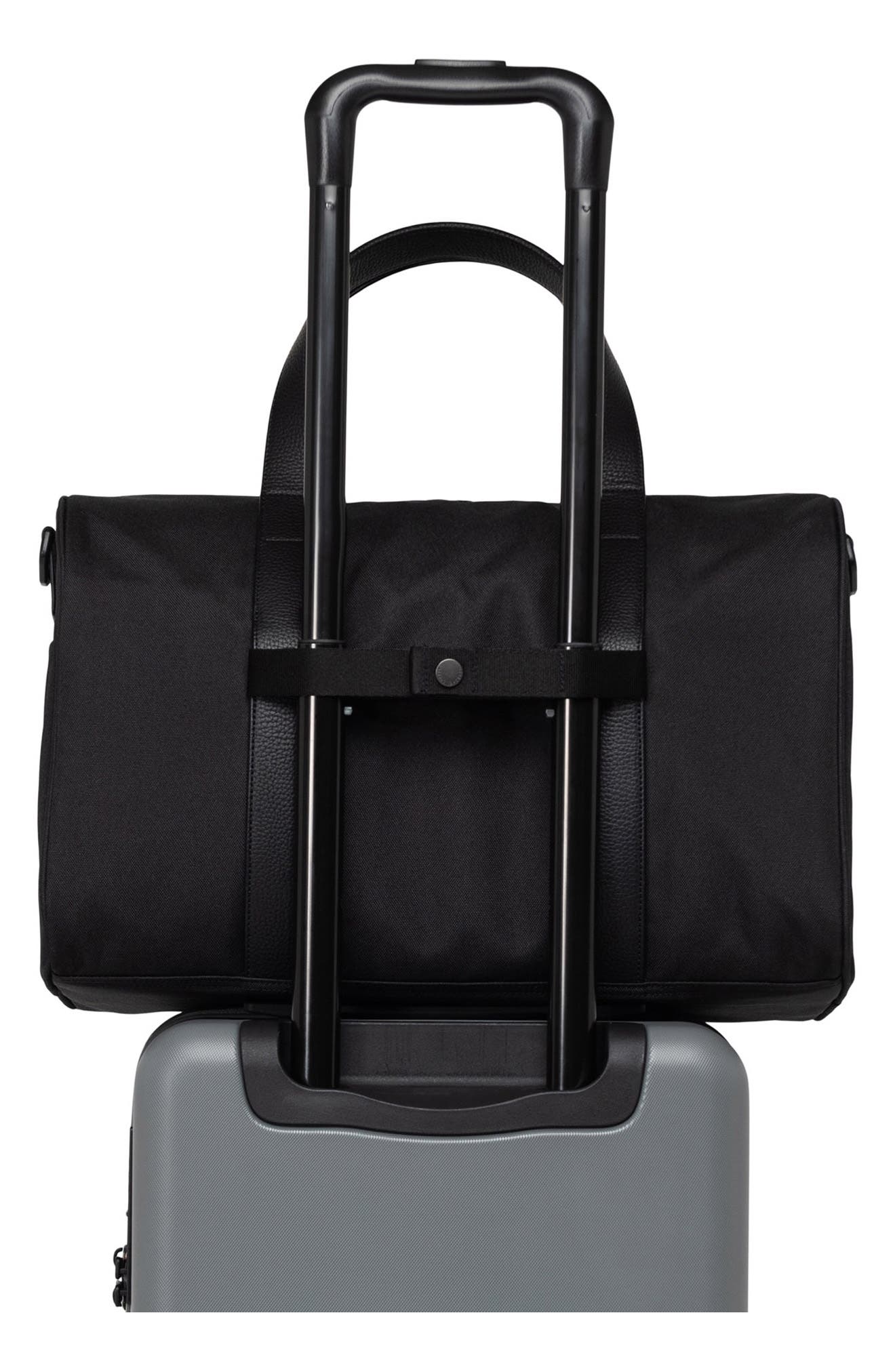 Herschel Supply Co. Novel Recycled Polyester Carry-On Duffle Bag, Alternate, color, Black Tonal