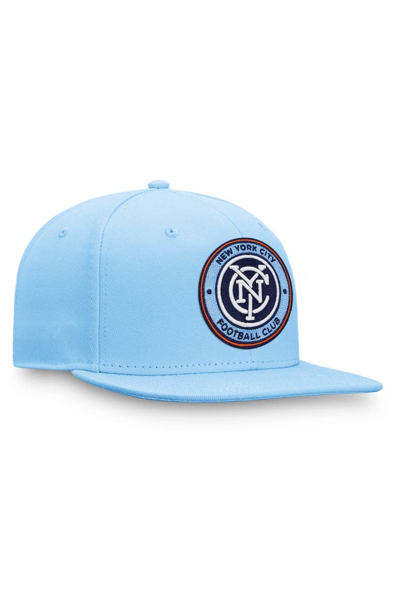 Men's Fanatics Branded Blue New York City FC Emblem Snapback Hat, Alternate, color, Blue